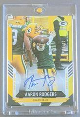 Aaron Rodgers [Signature Gold Zone] Football Cards 2021 Panini Score Prices