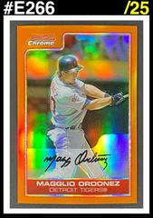 Magglio Ordonez [Blue Refractor] Baseball Cards 2006 Bowman Chrome Prices
