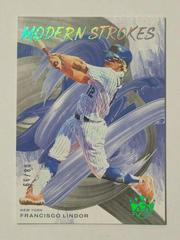 Francisco Lindor [Blue] #MS-15 Baseball Cards 2022 Panini Diamond Kings Modern Strokes Prices