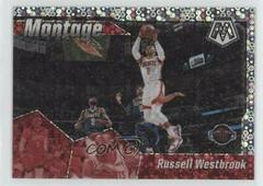 Russell Westbrook [Fast Break Silver] #4 Basketball Cards 2019 Panini Mosaic Montage Prices