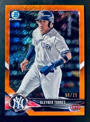Gleyber Torres [Orange Shimmer Refractor] #BCP-100 Baseball Cards 2018 Bowman Chrome Prospects Prices