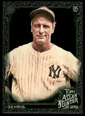Lou Gehrig #4 Baseball Cards 2019 Topps Allen & Ginter X Prices