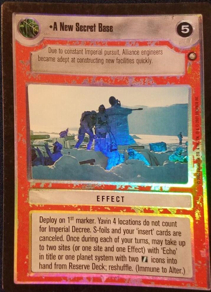 A New Secret Base [Foil] Star Wars CCG Reflections III