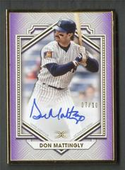 Don Mattingly [Purple] #DCFA-DM Baseball Cards 2022 Topps Definitive Framed Autograph Collection Prices