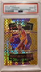 Magic Johnson [Gold Prizm] #7 Basketball Cards 2021 Panini Select Company Prices