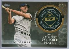 Lou Gehrig [Gold] Baseball Cards 2023 Topps Update MVP Medallion Prices