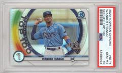 Wander Franco [Orange Refractor] #BTP1 Baseball Cards 2020 Bowman Chrome Scouts' Top 100 Prices