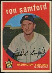 Ron Samford [White Back] Baseball Cards 1959 Topps Prices