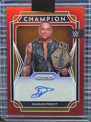 Damian Priest [Red Prizm] #CS-DPS Wrestling Cards 2022 Panini Prizm WWE Champion Signatures Prices