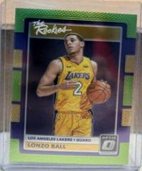 Lonzo Ball [Green] #2 Basketball Cards 2017 Panini Donruss Optic the Rookies Prices
