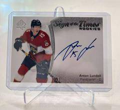 Anton Lundell Hockey Cards 2021 SP Authentic Sign of the Times Rookies Autographs Prices