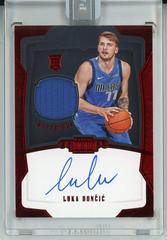 Luka Doncic [Autograph Jersey Red] Basketball Cards 2018 Panini Dominion Prices