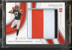 Dorian Thompson-Robinson #11 Football Cards 2023 Panini Immaculate Rookie Patch Prices