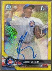 Adbert Alzolay [Canary Yellow Shimmer] #CPA-AA Baseball Cards 2018 Bowman Chrome Prospects Autographs Prices