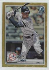 Aaron Judge [Gold Refractor] #13 Baseball Cards 2020 Bowman Chrome Prices