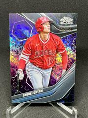 Shohei Ohtani [Purple Mini Diamond] #2 Baseball Cards 2023 Topps Chrome Black Prices