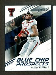 Patrick Mahomes II #8 Football Cards 2017 Panini Prestige Blue Chip Prospects Prices
