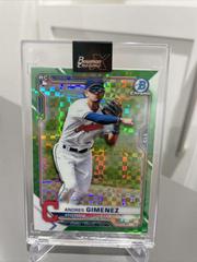 Andres Gimenez [X Green Xfractor] Baseball Cards 2021 Bowman Chrome Prices