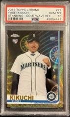 Yusei Kikuchi [Standing Gold Wave Refractor] #73 Baseball Cards 2019 Topps Chrome Prices