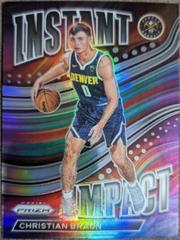 Christian Braun [Silver] #8 Basketball Cards 2022 Panini Prizm Instant Impact Prices