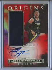 Arike Ogunbowale [Red] #JA-ARK Basketball Cards 2023 Panini Origins WNBA Jersey Autographs Prices
