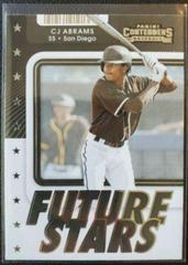 C.J. Abrams #FS-CA Baseball Cards 2021 Panini Contenders Future Stars Prices