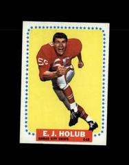 E.J. Holub #100 Football Cards 1964 Topps Prices