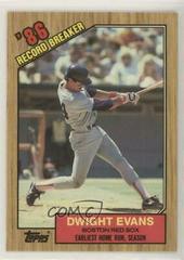 Dwight Evans #3 Baseball Cards 1987 Topps Tiffany Prices