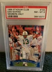 Dan Marino [Members Only] Football Cards 1996 Stadium Club Prices