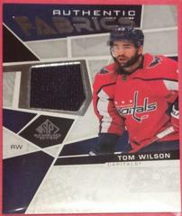 Tom Wilson Hockey Cards 2021 SP Game Used Authentic Fabrics Prices