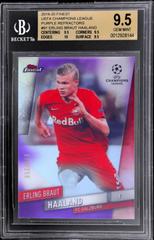 Erling Braut Haaland [Purple Refractor] Soccer Cards 2019 Finest UEFA Champions League Prices