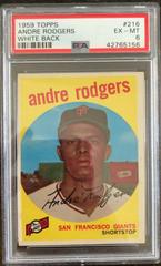Andre Rodgers [White Back] #216 Baseball Cards 1959 Topps Prices