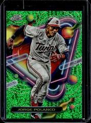 Jorge Polanco [Green Space Dust] #105 Baseball Cards 2023 Topps Cosmic Chrome Prices