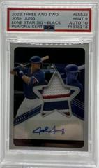 Josh Jung [Black] #LSS-JJ Baseball Cards 2022 Panini Three and Two Lone Star Signatures Prices