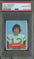 Joe Namath [Hand Cut] #1 Football Cards 1971 Bazooka Prices