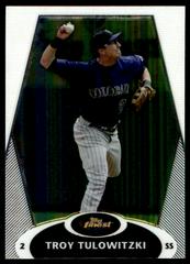 Troy Tulowitzki #13 Baseball Cards 2008 Finest Prices