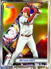Bryson Stott [Gold Refractor] #TP-6 Baseball Cards 2019 Bowman's Best Top Prospects Prices