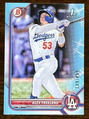 Alex Freeland [Sky Blue] #BD-194 Baseball Cards 2022 Bowman Draft Prices
