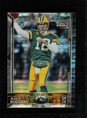 Aaron Rodgers [Pulsar Refractor] #2 Football Cards 2015 Topps Chrome Mini Prices