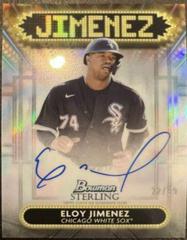 Eloy Jimenez #SSA-EJ Baseball Cards 2022 Bowman Sterling Signage Autographs Prices