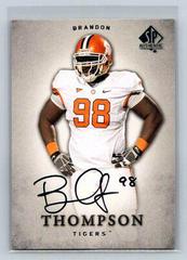 Brandon Thompson [Autograph] Football Cards 2012 SP Authentic Prices