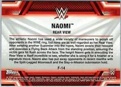 Naomi #F-14 Wrestling Cards 2017 Topps WWE Women's Division Finishers and Signature Moves Prices