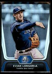 Evan Longoria #54 Baseball Cards 2012 Bowman Platinum Prices