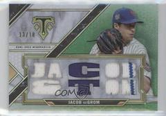 Jacob DeGrom [Green] #TTR-JD3 Baseball Cards 2021 Topps Triple Threads Relics Prices