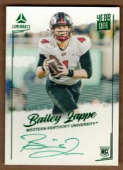 Bailey Zappe [Green] #YSR-BZA Football Cards 2022 Panini Luminance Year One Signatures RPS Prices