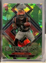 Ja'Marr Chase [Green Ice Prizm] #E-7 Football Cards 2021 Panini Prizm Emergent Prices