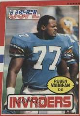 Ruben Vaughan Football Cards 1985 Topps USFL Prices