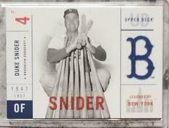 Duke Snider #8 Baseball Cards 2001 Upper Deck Legends of NY Prices