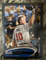 Chipper Jones [Gray Jersey Black] Baseball Cards 2012 Topps Update Prices