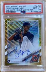 Triston McKenzie [Gold Wave Refractor] #RA-TM Baseball Cards 2021 Topps Chrome Rookie Autographs Prices